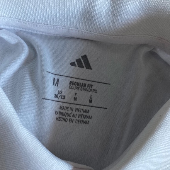 Adidas Kids White Polo Shirt - Picture 4 of 6